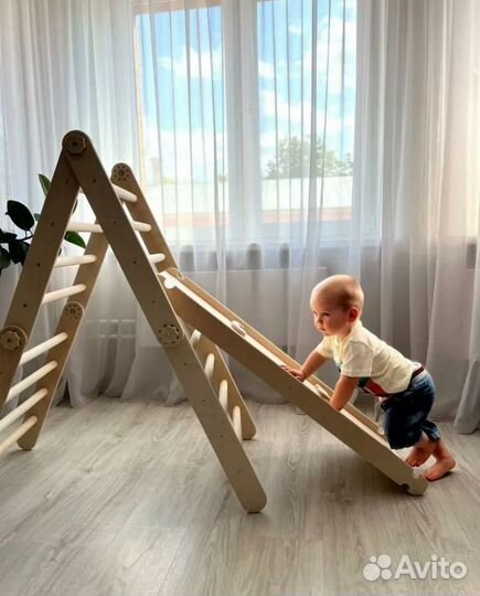 Треугольник трансформер пиклера и горка Монтессори