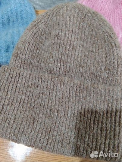 Шапка зимняя женская мохер шерсть