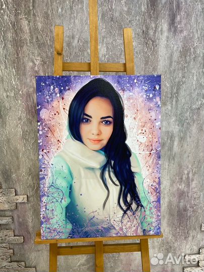Портрет на холсте по фото