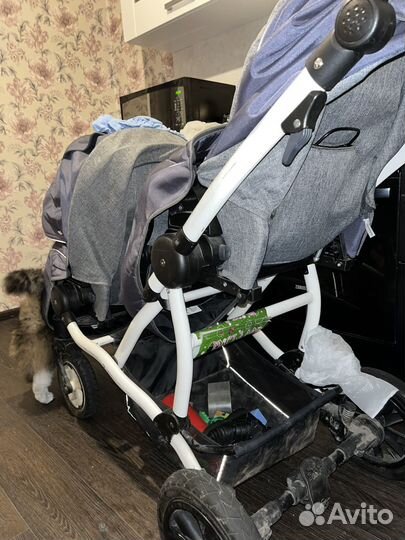 Коляска 2 в 1 aroteam для двойни все сезоны