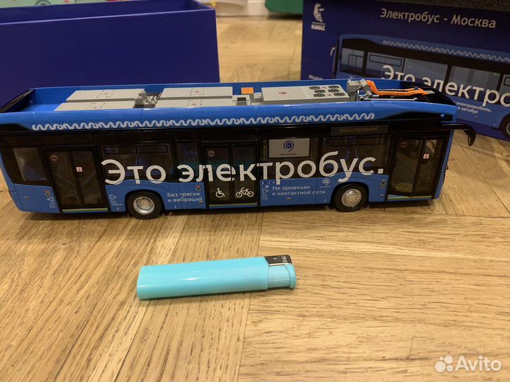 Модель автобуса электробус камаз 1:43