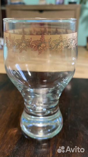 Новый набор рюмки и стаканы стекло толстое