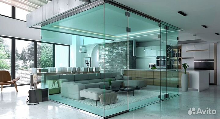 Межкомнатные перегородки стеклянные