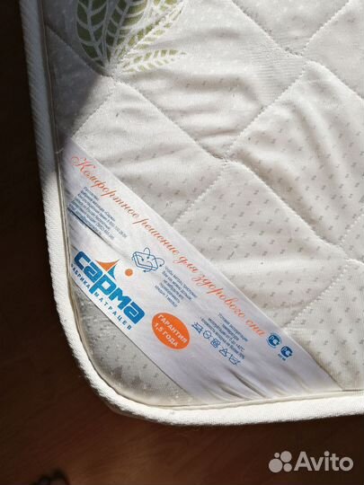 Детское ортопедическое основание 80х160 с матрасом