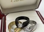 Cartier кольцо с цирконом