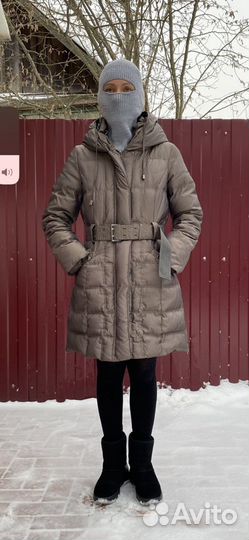 Пальто пуховик длинное женский