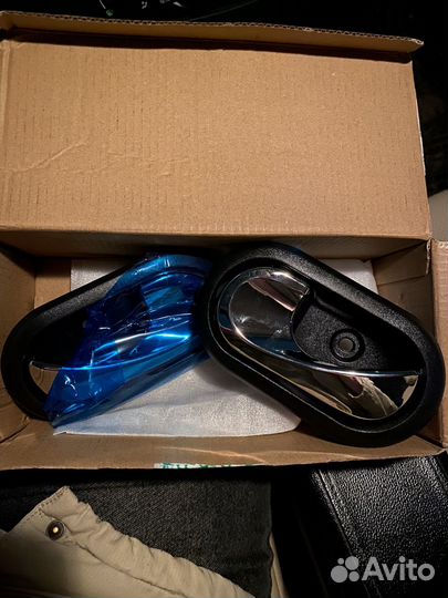 Ручки двери внутренние хром Logan ; largus