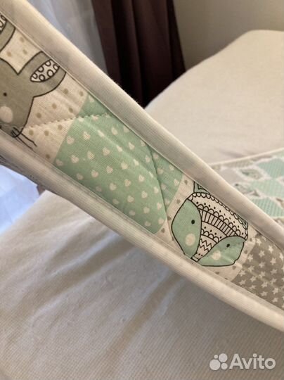 Кроватка детская с матрасом 160х200 двусторонний