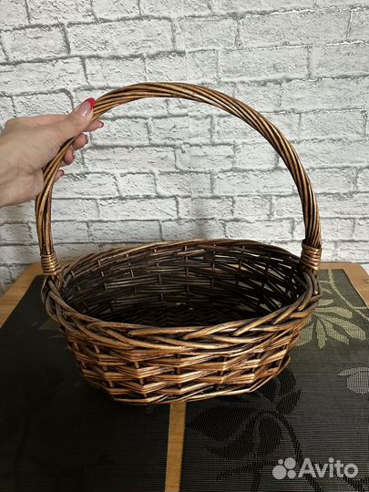 Корзина плетеная большая