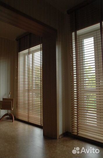 Жалюзи деревянные шторы