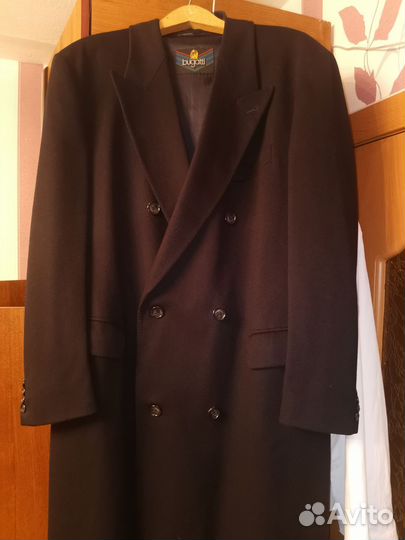 Пальто мужское длинное двубортное