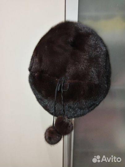 Берет зимний женский норковые 56 размер