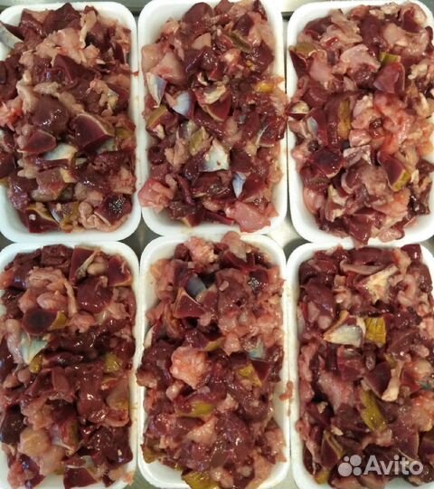 Натуральная еда для питомцев (мясо/субпродукты)