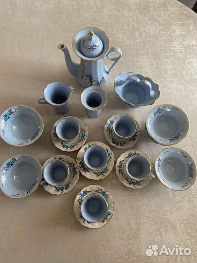 Кофейный сервиз СССР фарфор (оригинал)