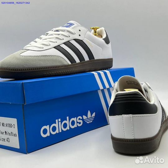 Кроссовки Adidas Samba White/Black (Арт.23132)