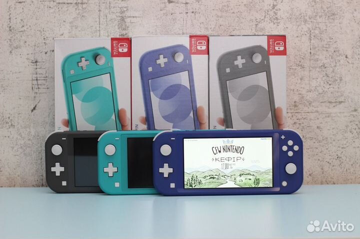 Nintendo Switch Lite новая прошитая с играми