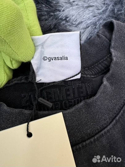 Футболка оверсайз Vetements Limited Edition серая