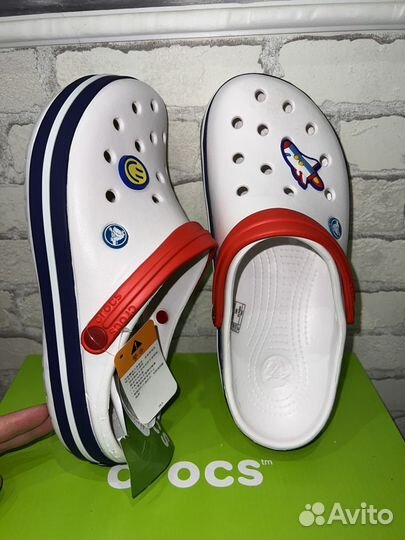 Белые новые сабо Crocs Крокс на 41 размер