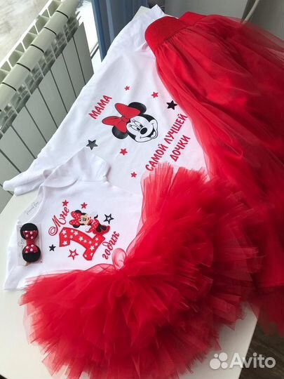 Комплект Минни Маус мама+дочь