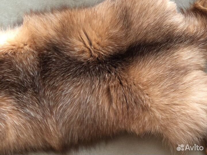Шкура лисы(чулок) рыжая большая отлично выделанная