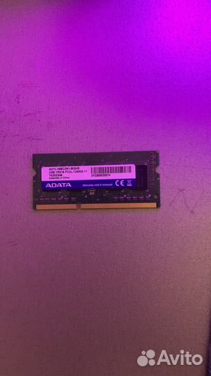 Оперативная память adata, DDR3, 2 GB