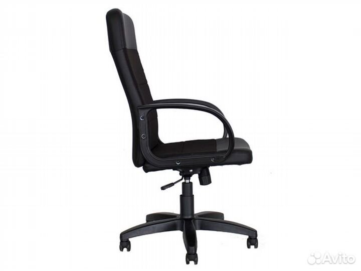 Кресло Кр58 ткань черн/эко кожа черн