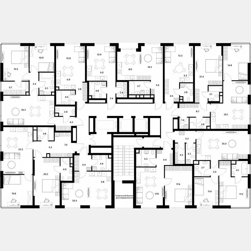 2-к. квартира, 55,6 м², 2/30 эт.