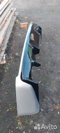 Накладка на задний бампер lancer 10