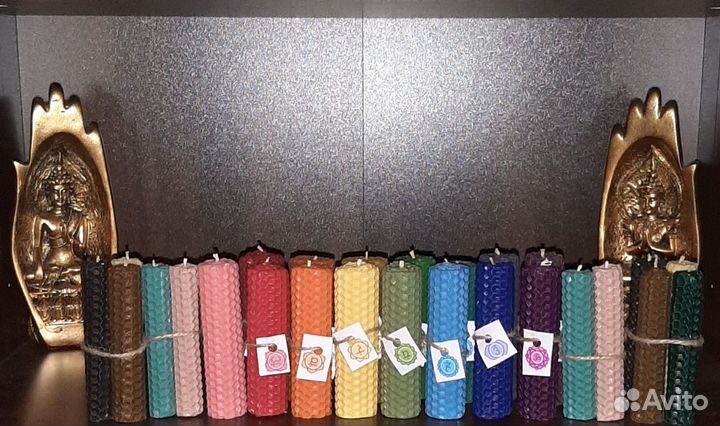 Чакральные свечи из вощины