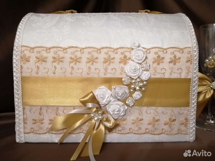 Свадебный набор золотой