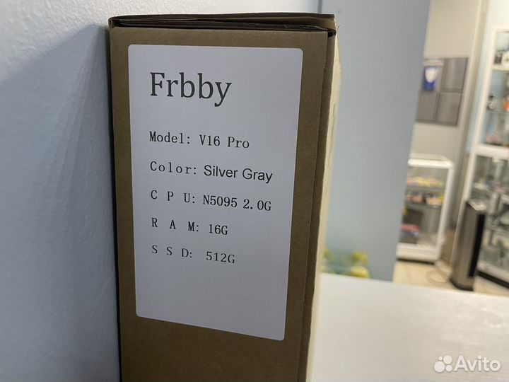 Ноутбук Frbby V16 PRO 16/512gb, Silver Grey