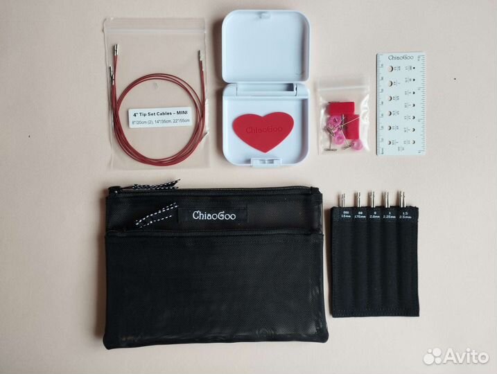 Набор тонких спиц Chiaogoo 10/13см