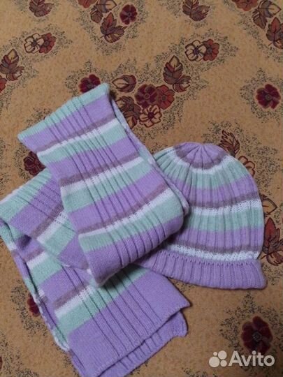 Комплект шапка, шарф