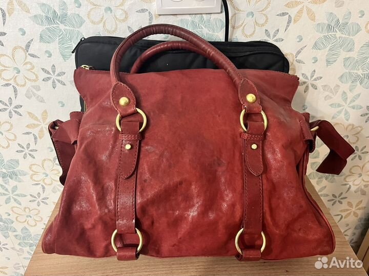 Кожаная сумка Miu Miu