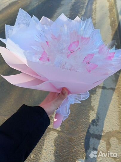 Букеты из атласной ленты