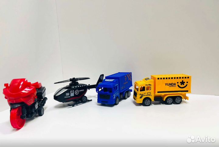 Игрушки для мальчика, машинки,вертолёт, мотоцикл