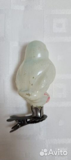 Елочные игрушки СССР. Ципленок,птенец на прищепке