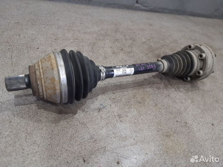 Левый привод в сборе для DSG 7 Skoda Octavia A7