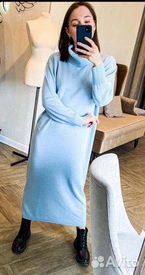 Платье из мериносовой шерсти