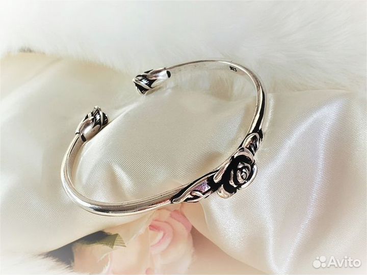 Браслет. Серебряная Роза.Италия