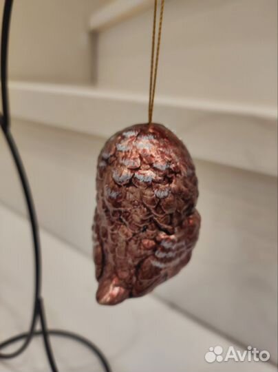 Сова ёлочная игрушка фарфор