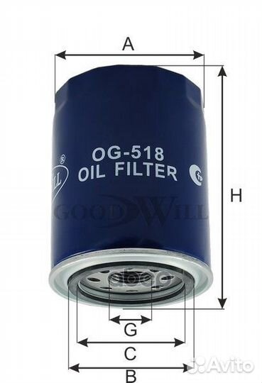 Фильтр масляный nissan almera/primera/terrano/F