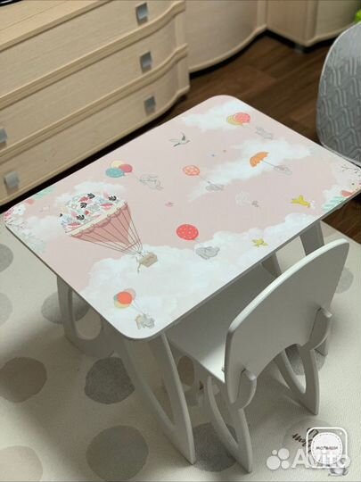 Детский стол и стул новый