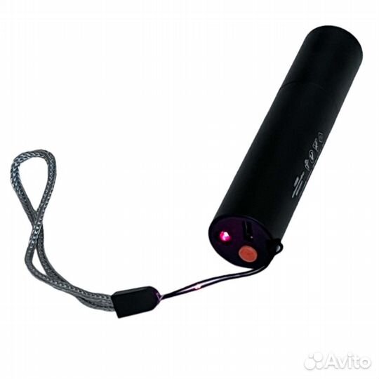 Фонарь акк. smiling shark SD-0112 UV+RED laser Bla