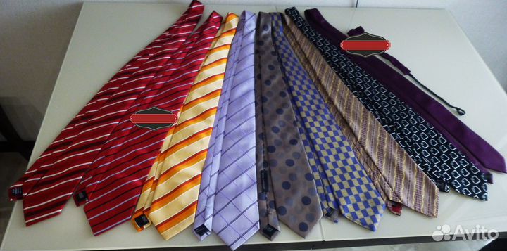 Галстуки известных брендов.Шёлк. Ремень