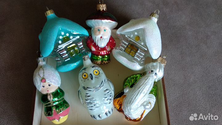 Набор елочных игрушек новый
