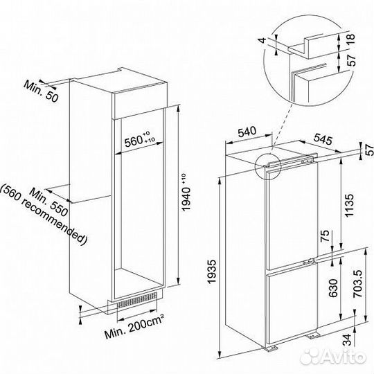 Холодильник franke FCB 360 NF NE F