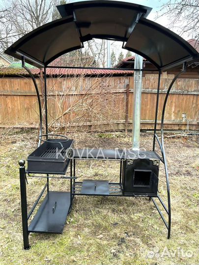 Мангал с крышей