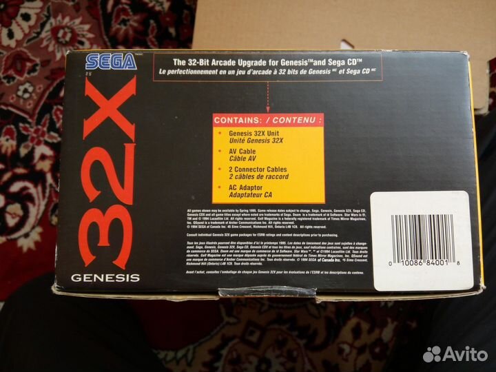 Add-on Sega 32X ntsc-U для Sega Genesis I/II NEW