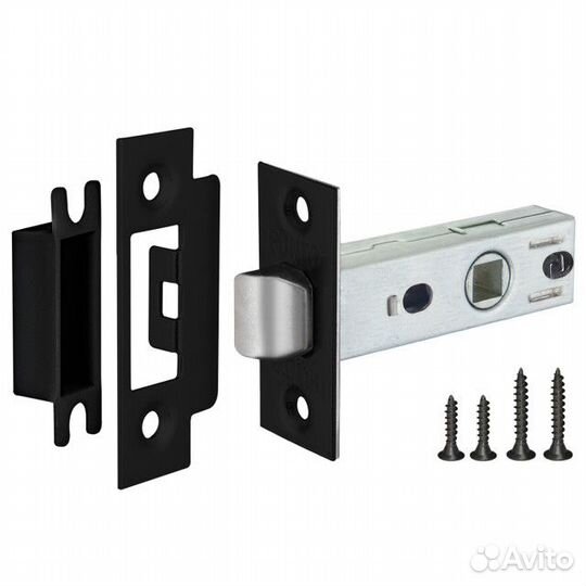 Защелка межкомнатная punto L45-8 BL черный